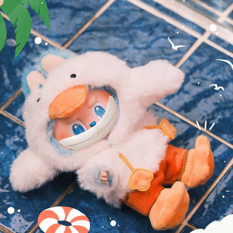 Duck Plush Jumpsuit Baby Clothes for 17cm LABUBU