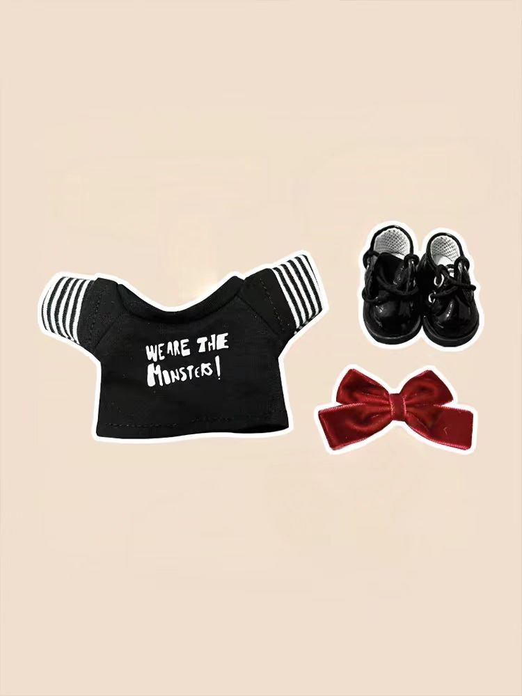 Valentine's Day baby clothes for 17cm LABUBU