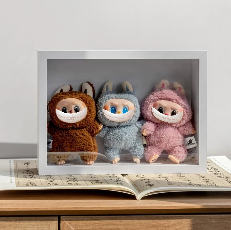 For Labubu Display Case & Storage Stand - Premium Showcase Box for Doll Collections (Case Only, No Doll Included)