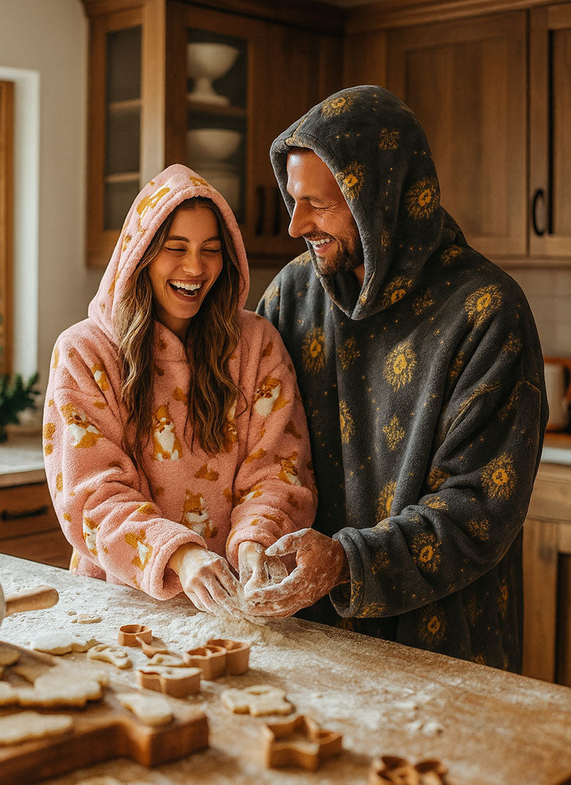 Family Christmas Pajamas——Wearable blanket