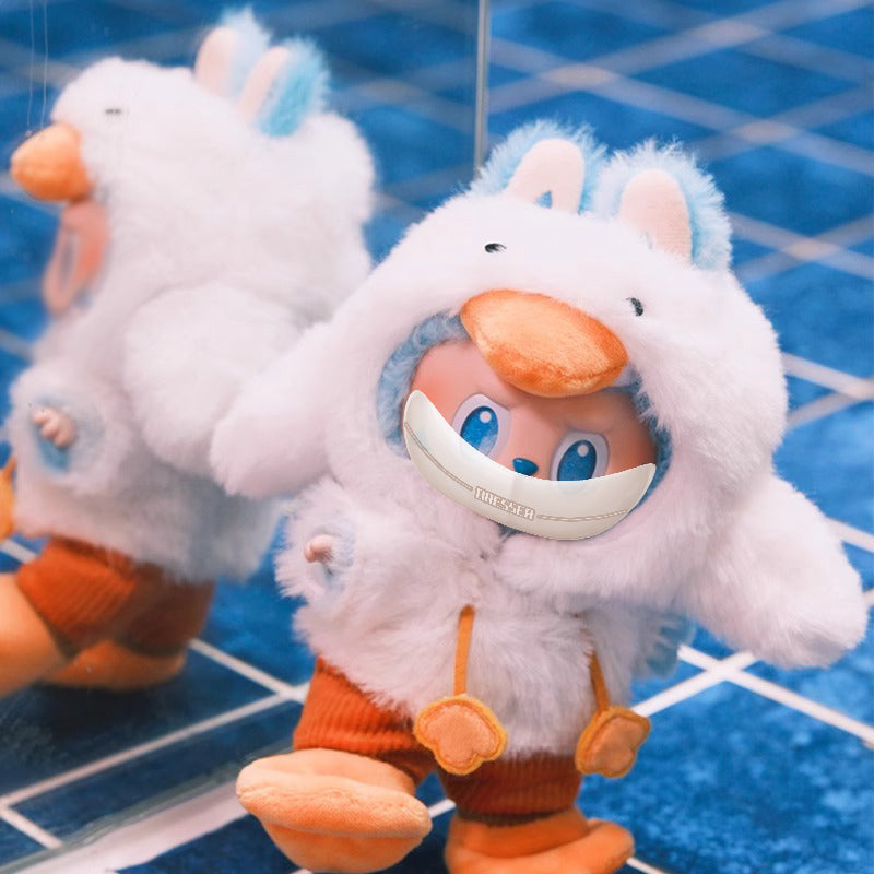 Duck Plush Jumpsuit Baby Clothes for 17cm LABUBU
