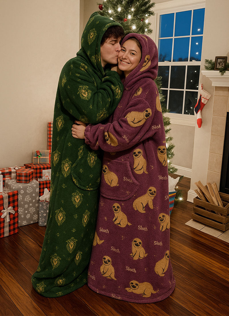 Family Christmas Pajamas——Wearable blanket
