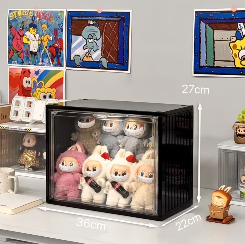 For Labubu Acrylic Display Case - Collector's Showcase (Figure Not Included)