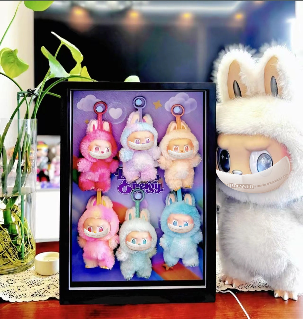 For Labubu Display Case - Crystal Clear Acrylic Showcase for Blind Box Collectibles, Wall-Mountable & Tabletop Display with Dust-Proof Protection, Perfect for Vinyl Figure Collections