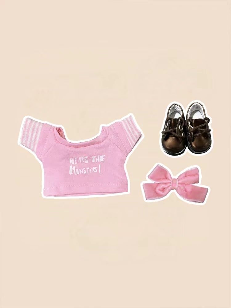Valentine's Day baby clothes for 17cm LABUBU