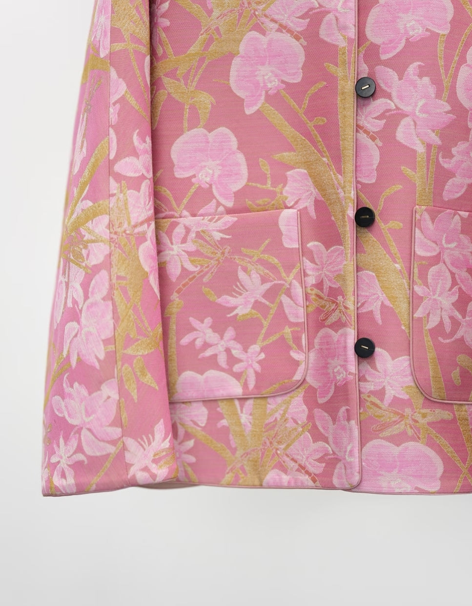 Silk-Wool Reversible Song Brocade Jacket – Luxurious Mulberry Silk & Wool Blend, Double-Sided Wear