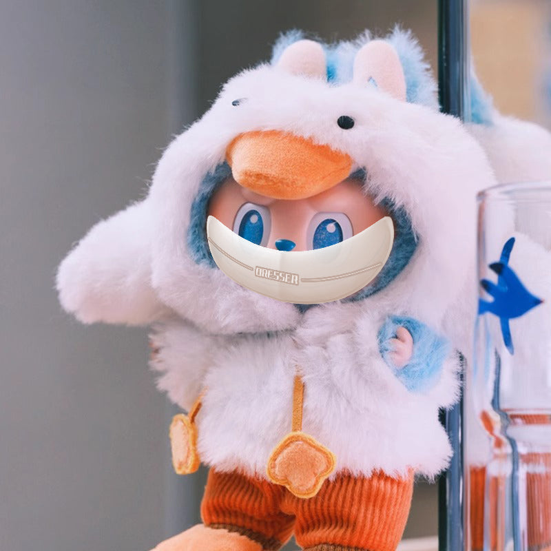 Duck Plush Jumpsuit Baby Clothes for 17cm LABUBU