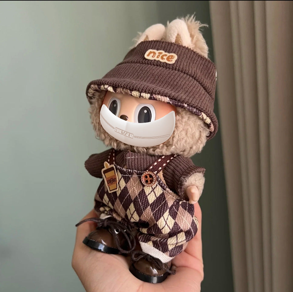 For Labubu Doll Clothes - Fits 17cm Vinyl Figures, Fashion Outfits Only (Doll Not Included)-075