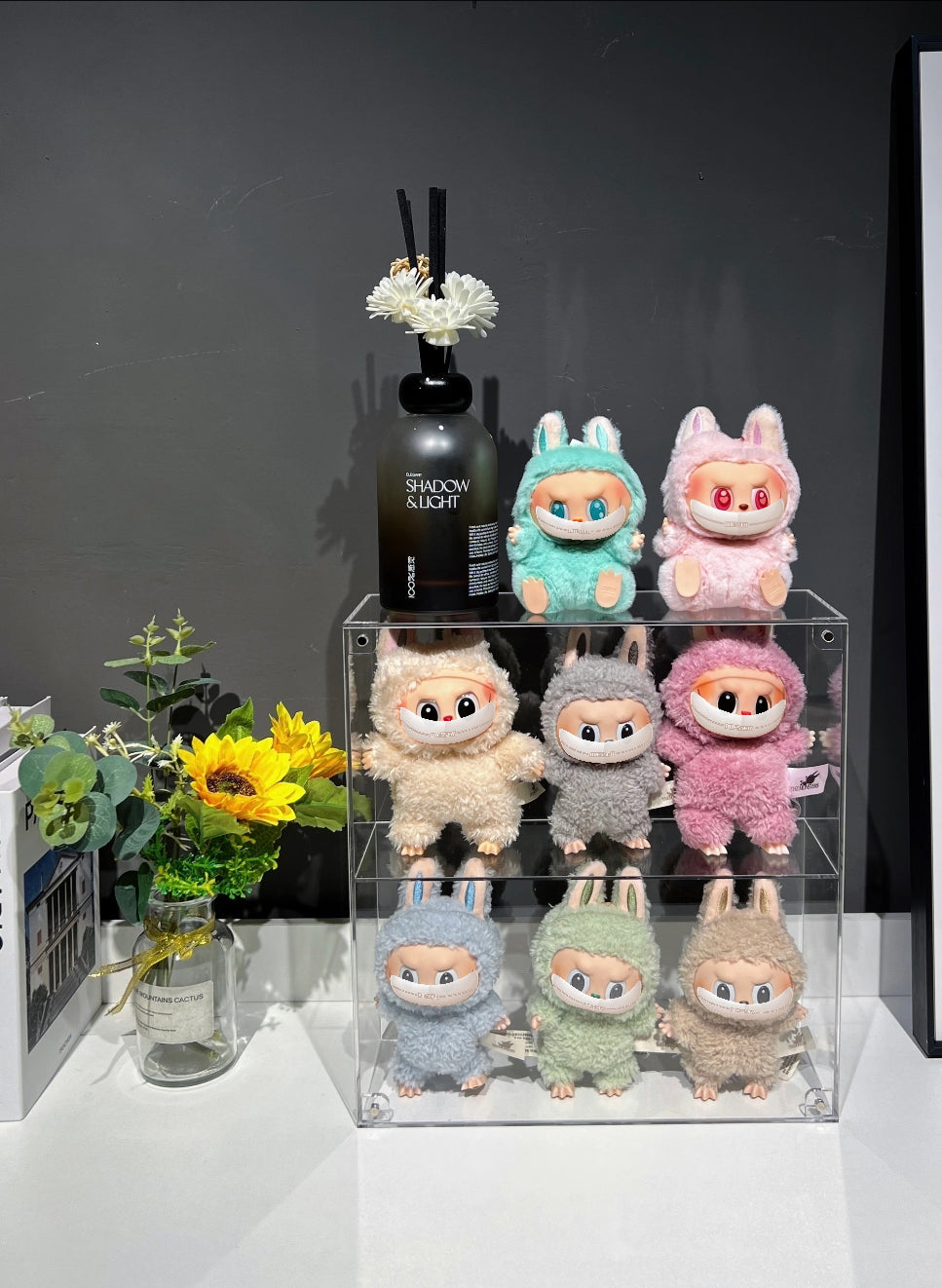 For Labubu Display Case - Crystal Clear Acrylic Showcase for Vinyl Figures, Magnifying Effect for Enhanced Visibility, Empty Case Only (Figures Not Included)