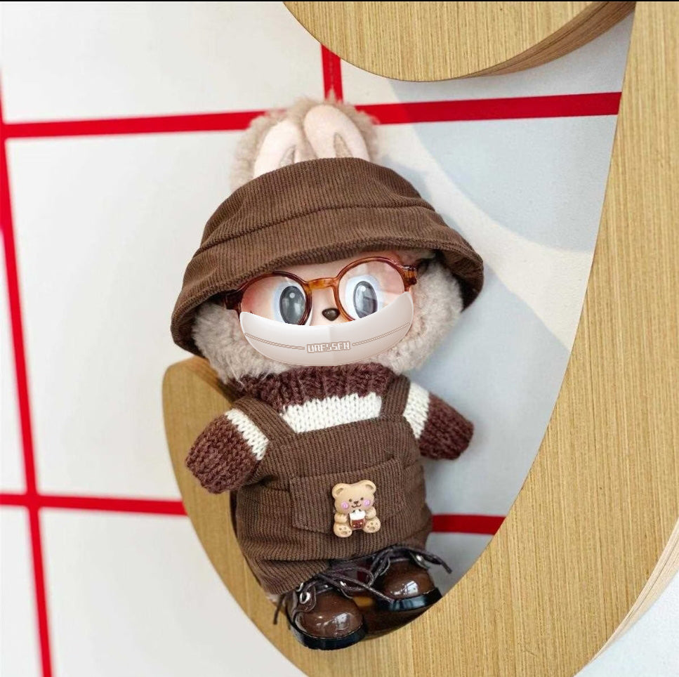 For Labubu Doll Clothes - Fits 17cm Vinyl Figures, Fashion Outfits Only (Doll Not Included)-078
