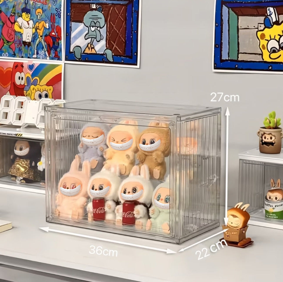 For Labubu Acrylic Display Case - Collector's Showcase (Figure Not Included)