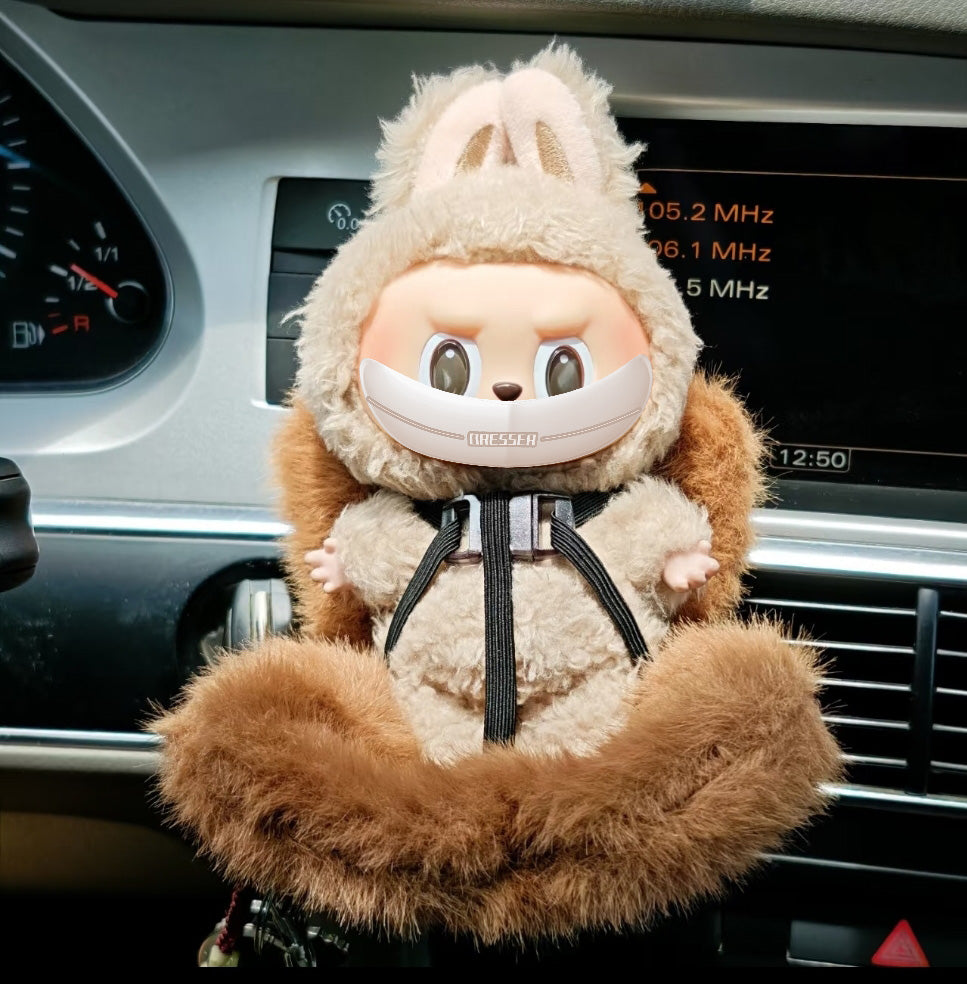 For Labubu Doll Car Seat - Miniature Chair for 17cm Figures (Seat Only, Doll Not Included)