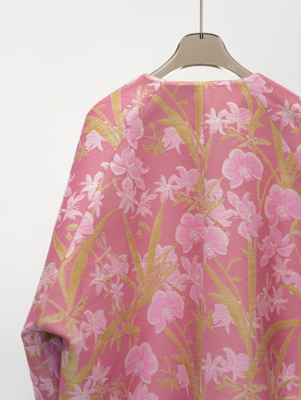 Silk-Wool Reversible Song Brocade Jacket – Luxurious Mulberry Silk & Wool Blend, Double-Sided Wear