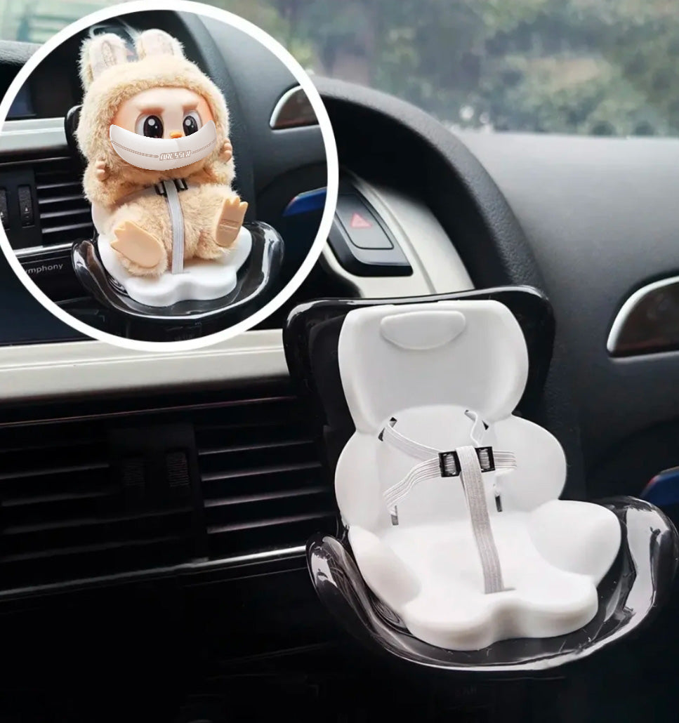 For Labubu Doll Car Seat - Miniature Chair for 17cm Figures (Seat Only, Doll Not Included)