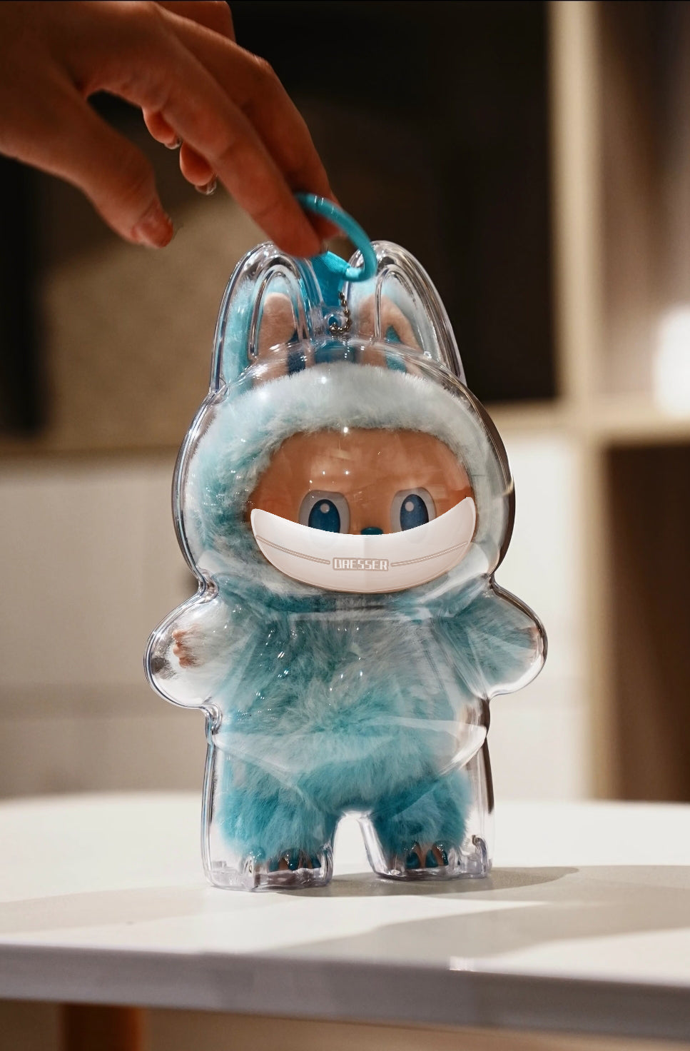 For Labubu Crystal Clear Display Case - PC Material Protective Cover for Vinyl Figures, Ultra-Transparent Dustproof Showcase with Hard Shell Protection, Perfect for Collectible Dolls & Blind Boxes