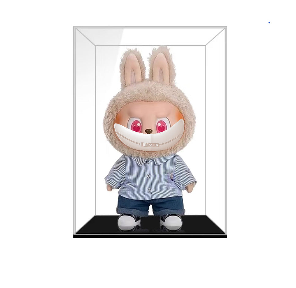 For Labubu Display Case & Storage Stand - Premium Showcase Box for Doll Collections (Case Only, No Doll Included)