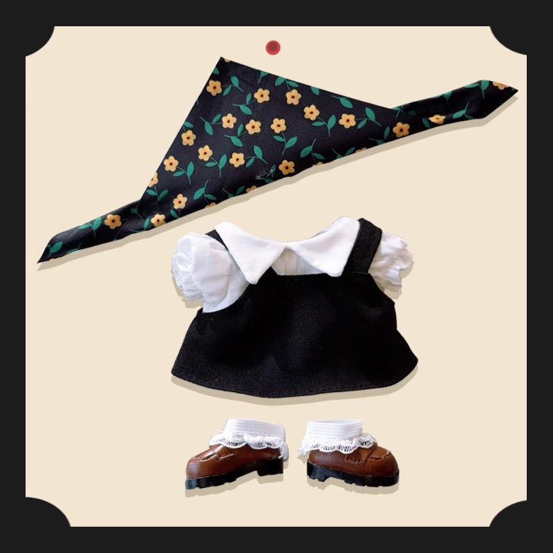 Little Black Dress Baby Clothes for 17cm LABUBU