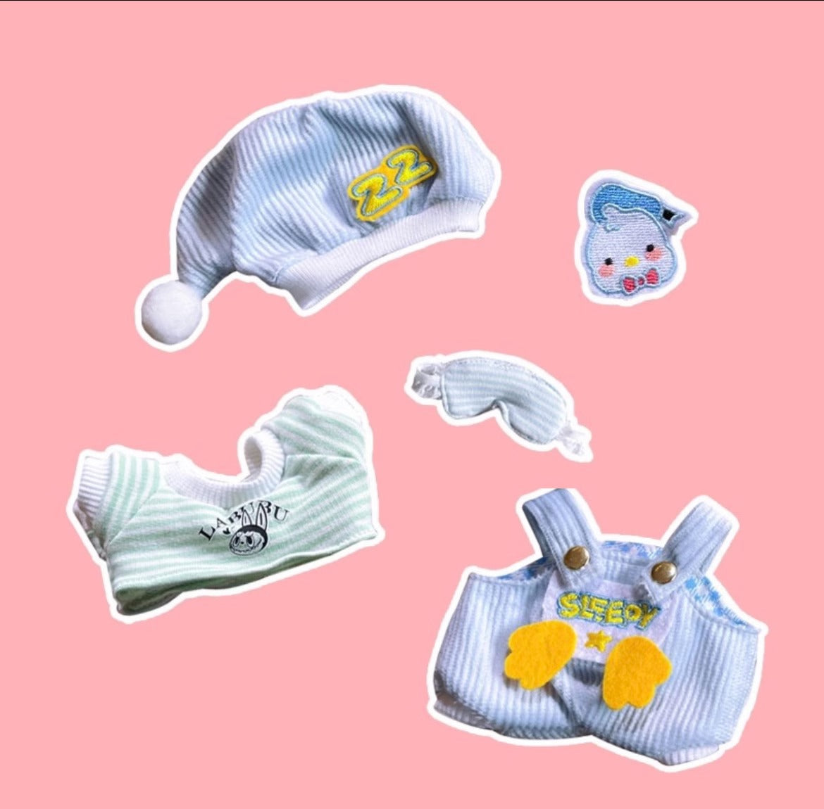 Bib Pants Suit Baby Clothes For 17cm LABUBU